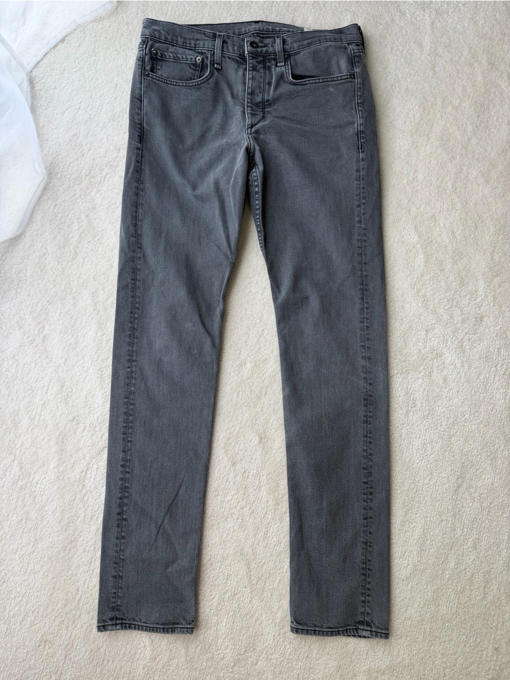 Rag & Bone Men's Shelter Grey Slim Jeans